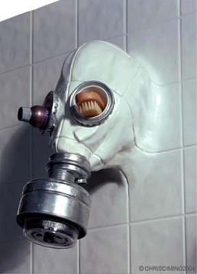 chris dimino gas mask shower head